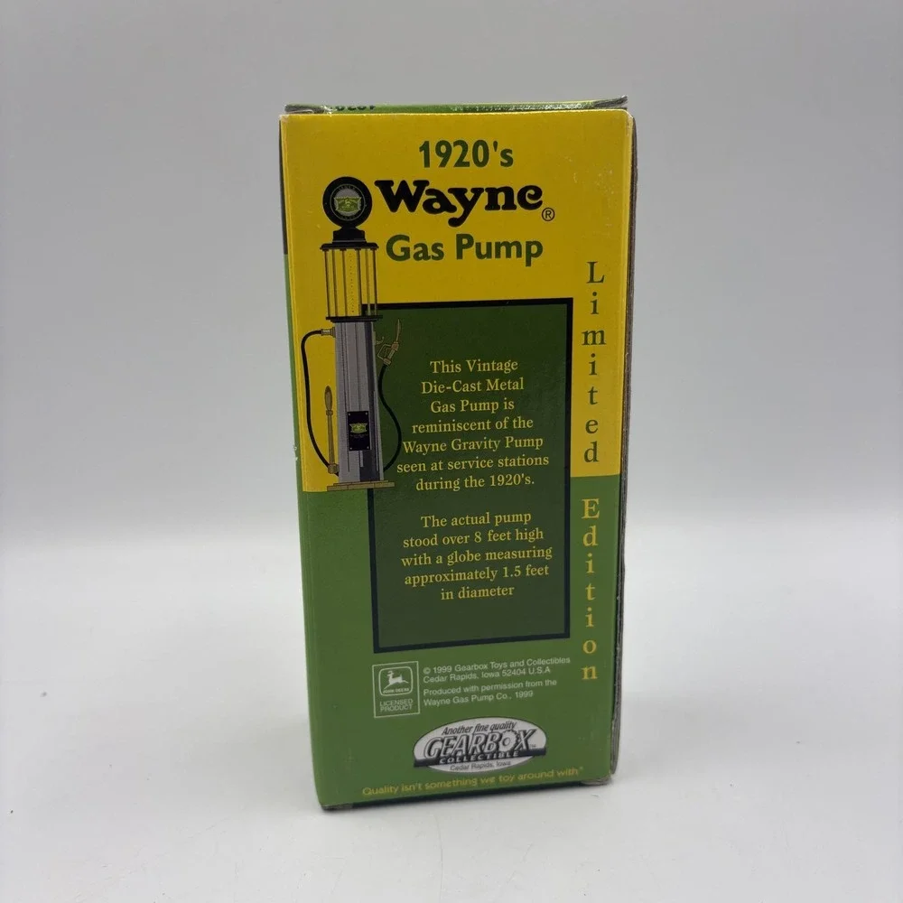 Vintage 1999 John‎ Deere 1920s Wayne Gas Pump 1:25 Gearbox Ltd Edition Diecast